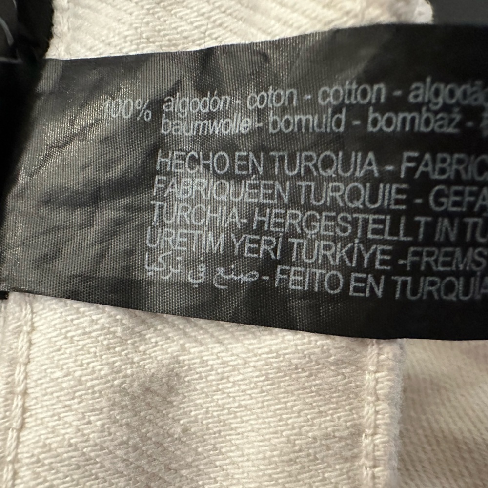 Zara Cream & White Straight Leg Jean - Picture 12 of 12